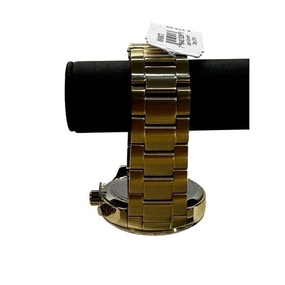 Michael Kors Men's Chronograph Layton Gold Tone Stainless Steel Glam Watch 45mm - Picture 9 of 11